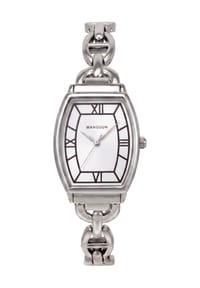 MANGUUN - Damen Armbanduhr  - WEIß/SILBER