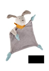 sigikid® - Schnuffeltuch Hund Geschenk zur Geburt, Signature Collection ,  für Babys und Kinder - Grau/Hellblau