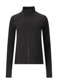 ENDURANCE ATHLECIA - Midlayer Krosa mit Vollreißverschluss und Flatlock-Nähten - 1001 Black