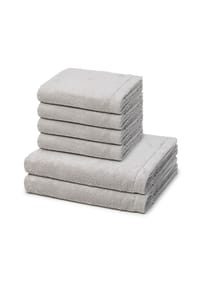 Cawö 4 X Handtuch 2 X Duschtuch im Set Lifestyle - Lifestyle - Anthrazit