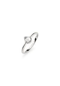 s.Oliver - Ring - aus Edelstahl mit Stein-Detail - gold