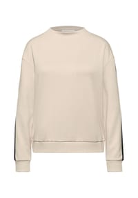 STREET ONE STUDIO - Langarmshirt, Stehkragen, für Damen - 17185  BEIGE