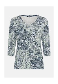 olsen - Shirt Edda, V-Ausschnitt, für Damen - 40290 TRUE NAVY