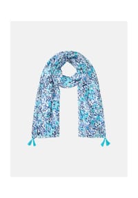 olsen - Schal mit Allover-Print - Aruba Blue