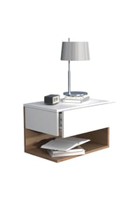 VCM. - Nachtschrank | Wandschublade | Wandboard | Nachttisch | Maße ca. H. 30 x B. 45 x T. 32 cm - Usal XL 45 cm - Anthrazit