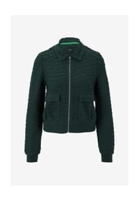 zero - Bouclè -Jacke mit Reißverschluss - Green Forest