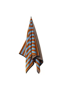 herzbach home - Badetuch Good Vibes 550g/m², Premium-Qualität, 100% Baumwolle - Blue/Turqoise