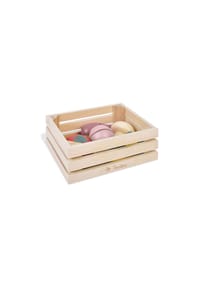 Pinolino® - Gemüse-Set mit Messer im Holzkorb, 8-tlg. - 