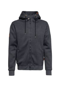 KING KEROSIN - Funktionsjacke Kapuzensweatjacke mit herausnehmbarem Softshell-Innenfutter K.k. Adventure Gear - grau