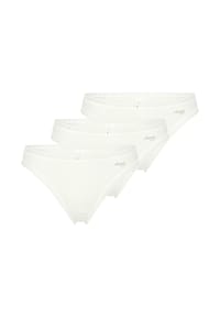 sloggi - Go Crush String, 3er-Pack, grafische Spitzenbordüre, für Damen - 00GZ SILK WHITE