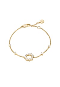 FOSSIL SUTTON - Fossil Damen Ellis Mixed Shapes Goldfarbene Messing-Station-Armband, JA7296710 - Gold