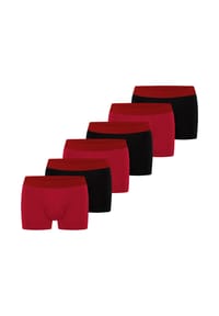 bruno banani - Retro Short / Pant 6er Pack Flowing - Cranberry