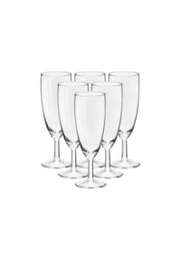 VAN WELL - Sektgläser geeicht Royalty 0,1 l 6er Set transparent - transparent