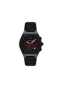 ARMANI EXCHANGE SYNC - Armani Exchange Herrenuhr Sync Chronograph Silikon schwarz, AX4198 - Schwarz