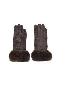 MANGUUN - Fingerhandschuhe Cortina, Kunstfell, für Damen - 0  KHAKI