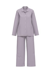 seidensticker - Schlafanzug Modal Fil a Fil, Eingrifftaschen, für Damen - 43  MAUVE SHADOW