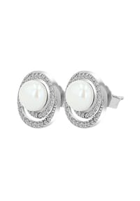 Adelia's - Damen Ohrstecker aus 925 Silber mit Zirkonia - silber