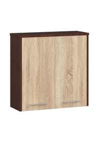 Akord - Fin Badezimmer-Hängeschrank W60 mit 2 Türen und 2 Einlegeböden - artisan-eiche