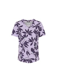 olsen - Shirt mit V-Ausschnitt und Halbarm - Purple Rose
