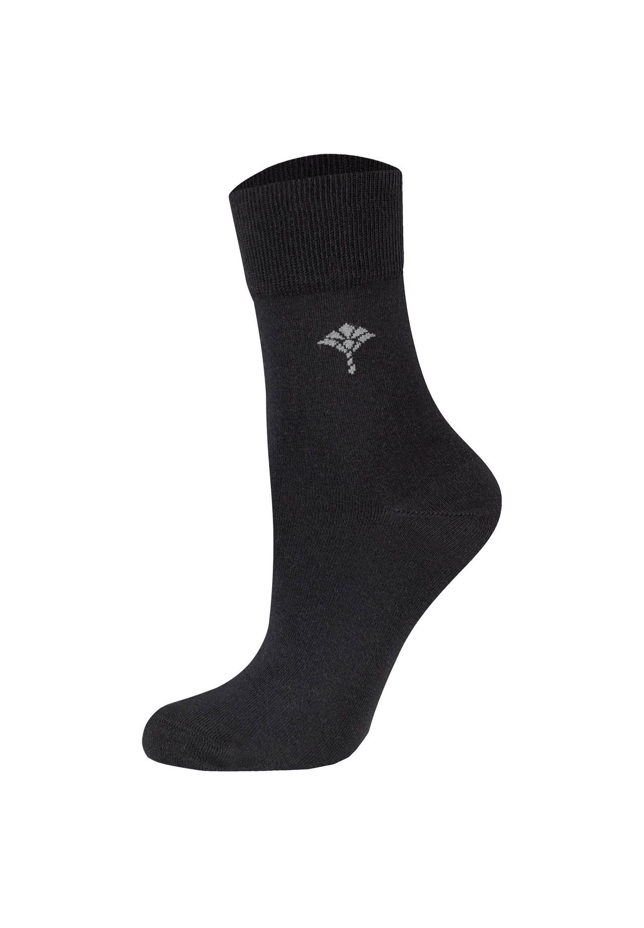 Joop! Damen Socken, 2Er Pack - Daily Glam Organic Gots Socks, Baumwoll-Mix, Uni, Schwarz, 35-38