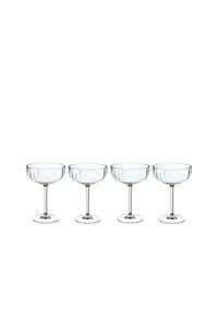 Villeroy & Boch Sekt-/Champagnerschale, Set 4tlg Rose Garden - Rose Garden - klar