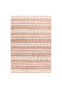 me gusta - Wohnzimmer Teppich – Kurzflorteppich Bohist 225 in rosa - creme - rosa - creme