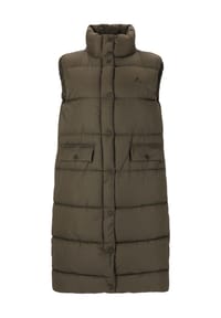 WHISTLER - Steppweste Amaretto in langem Schnitt - 1001 Black