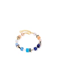 COEUR DE LION GeoCUBE® - Armband Iconic Azure Glow - Beige-Blau