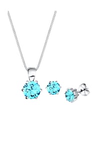 elli. - Schmuckset Elli Schmuckset Basic 925 Silber, Mit Kristallen Von Swarovski® - Weiß