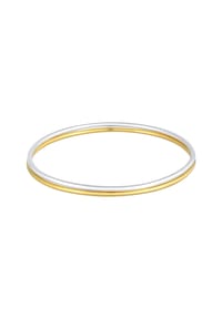 elli. PREMIUM - Armband Armreif Basic Zart Bi-Color 2Er Set 925 Silber - Zweifarbig
