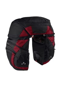 VAUDE - Hinterradtaschen Karakorum Pro - black/carmine