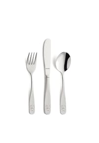 Amefa 3-tlg. Kinderbesteck Set - Teddy - silber