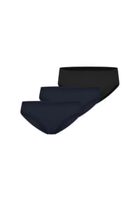 SCHIESSER - Slip Invisible Cotton - deepbrown,schwarz,nightblue