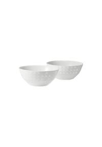 JOOP! Servierschale, 2er-Set - FADED CORNFLOWER - WEISS