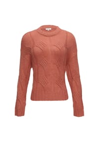 s.Oliver - Strickpullover, Stehkragen, für Damen - 2070  ORANGE