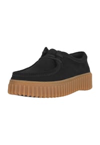 CLARKS® - Schnürschuhe Torhill Bee Black Sde mit großer, gerippter Außensohle - 1219 Black Sde