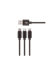 COFI - Setty 3-in-1-Ladekabel USB-A auf USB-C + Micro-USB KN3W1-01 - 