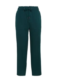 Street One - Paperbag-Hose, Tunnelzug, für Damen - 16264 DARK GREEN