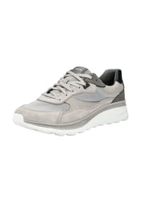 GEOX - Lederimitat/Textil Sneaker - Hellgrau