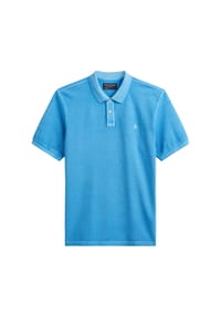 Marc O'Polo - Herren Poloshirt - POLO SHORT SLEEVE, Regular Fit, Piqué, Baumwolle - Blau (Azure Blue)