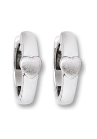 ONE ELEMENT - Herz Ohrringe Creolen aus 925 Silber - silber
