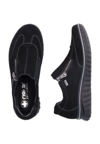 rieker - Slipper, Leder, wasserabweisend, für Damen - 00 SCHWARZ