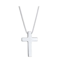 elli. PREMIUM - Halskette Kreuz Religion Basic Unisex 925 Silber - Silber