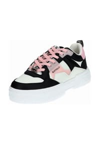 Buffalo - Lederimitat Sneaker - Schwarz/Pink