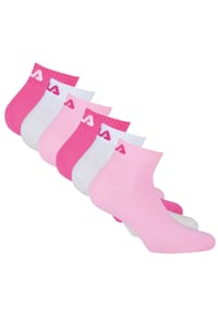 FILA - Unisex Quarter Socken, 6er Pack - Kurzsocken, Training, Sport, Logo (2x 3 Paar) - Blau