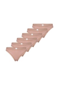 sloggi - String 6er Pack GO Crush - Cameo brown