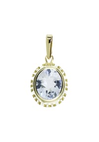 OSTSEE-SCHMUCK® - Anhänger , Erna , Gold 333/000 - gold