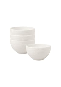 Villeroy & Boch Reisbols Manufacture Rock Blanc ø 10,8 cm 4er Set weiß - MANUFACTURE ROCK - weiß