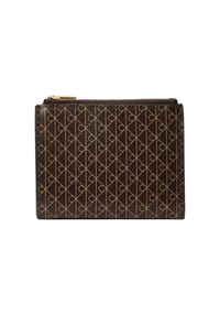 Calvin Klein COATED EMBLEM - Brieftasche, Doppelreißverschluss, für Damen - 0TK  BROWN