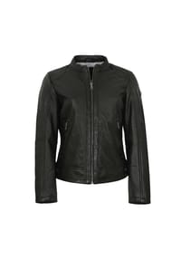 Mauritius LEATHERWEAR - Damen Lederjacke Lammnappa schwarz - schwarz